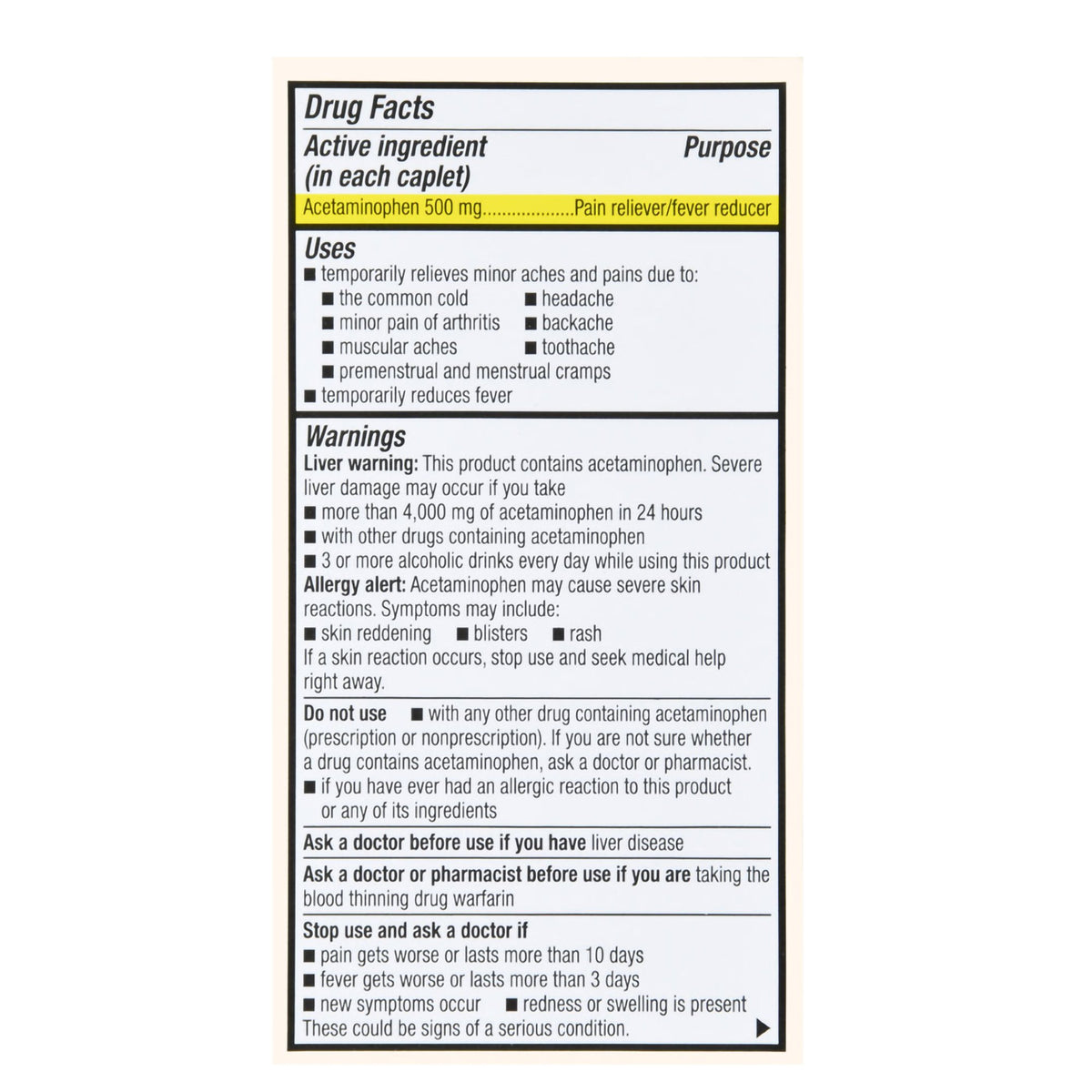 Foster & Thrive™ Extra Strength Pain Relief Acetaminophen 500 mg ...
