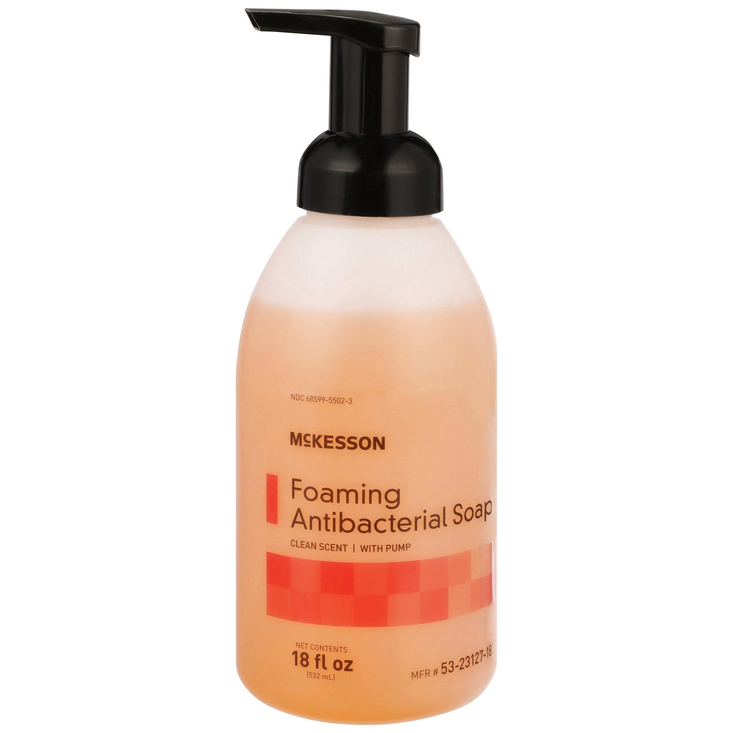 McKesson Clean Scent Foaming Antibacterial Soap, 18-ounce pump bottle