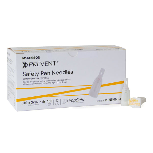 SAFETY PEN 31GX5MM (100EA/BX 20BX/CS)