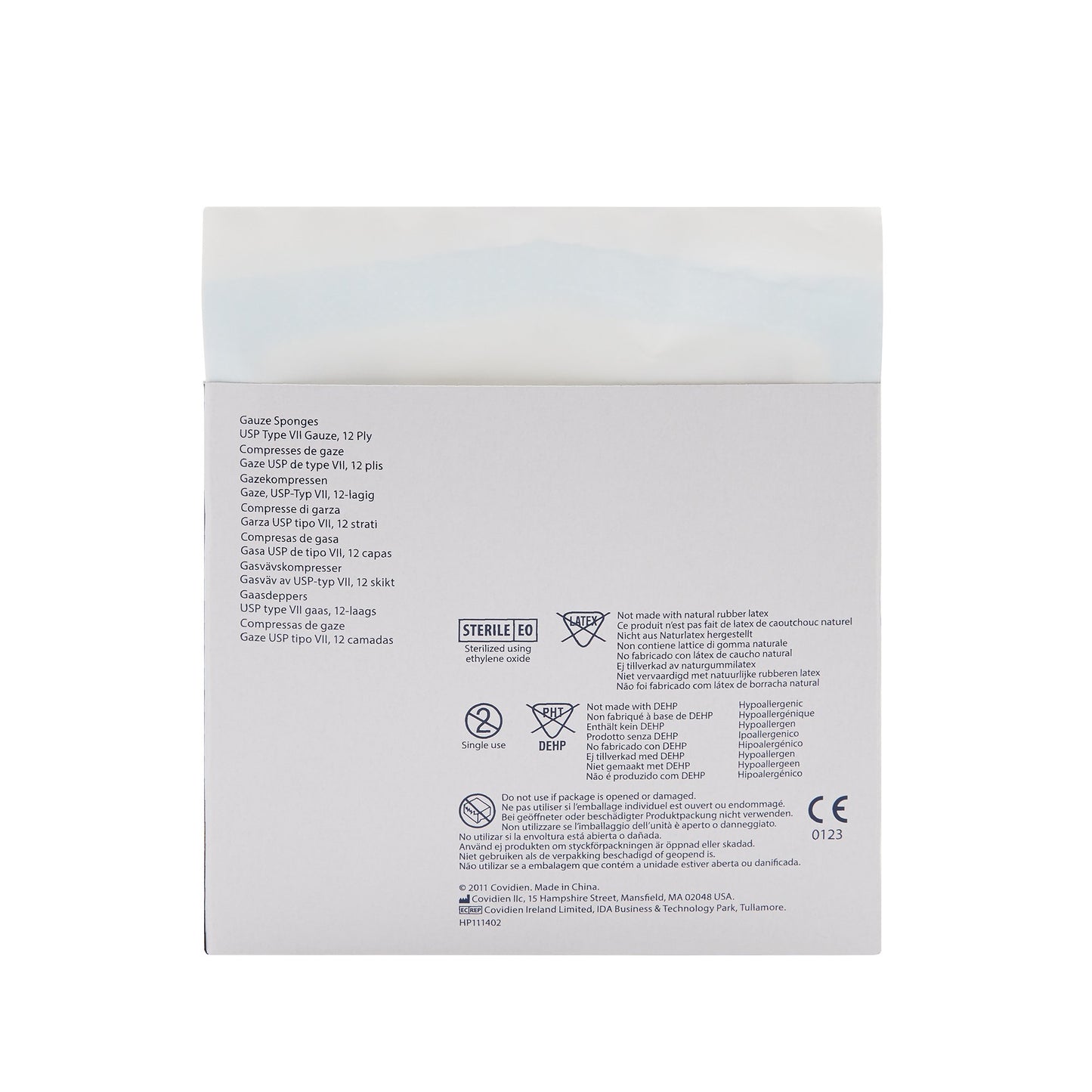 Curity™ Sterile USP Type VII Gauze Sponge, 4 x 4 Inch, 12-Ply