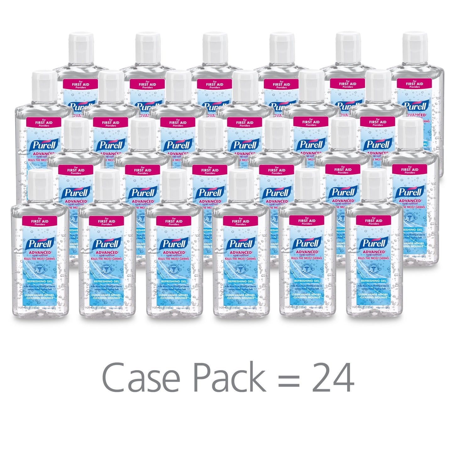 Purell® Advanced Hand Sanitizer 70% Alcohol Gel, Bottle, 4 ounces, Fruit Scent
