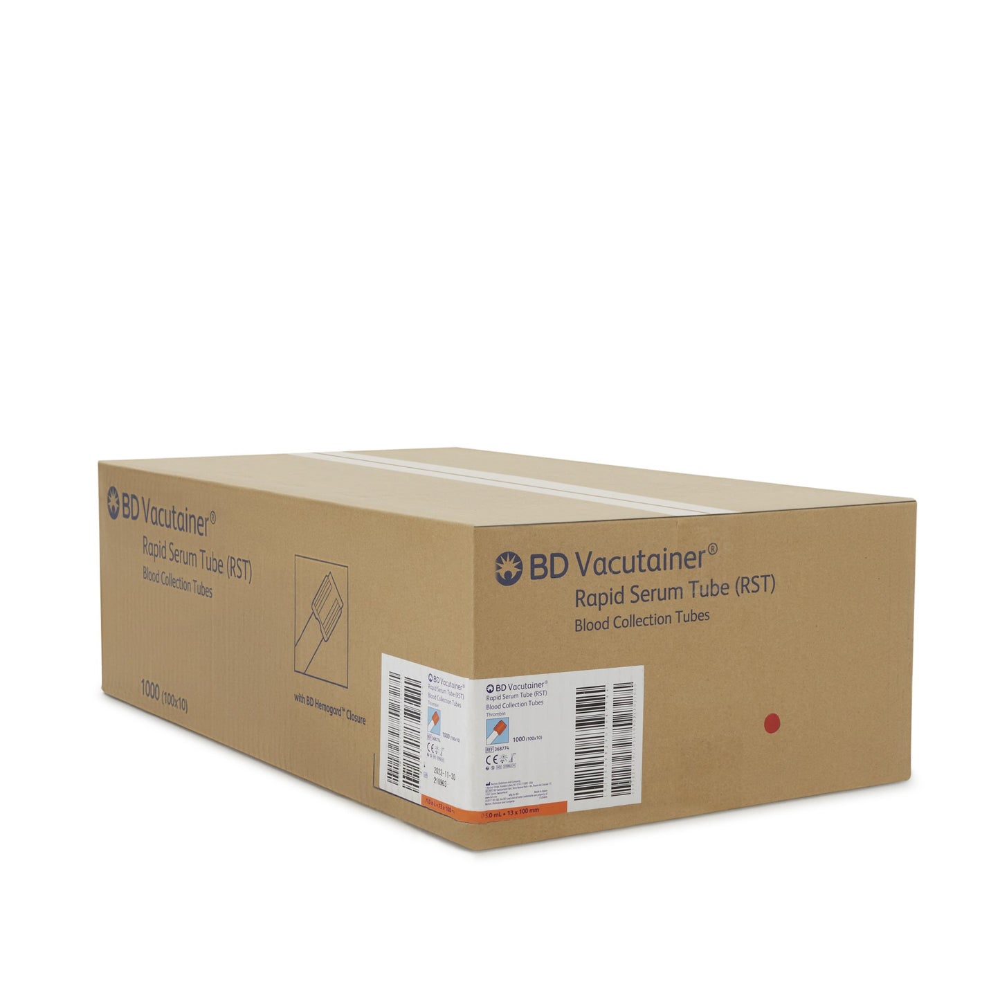 Bld Col Clot Org 5Ml Petvacutainer (100/Bx 10Bx/Cs)