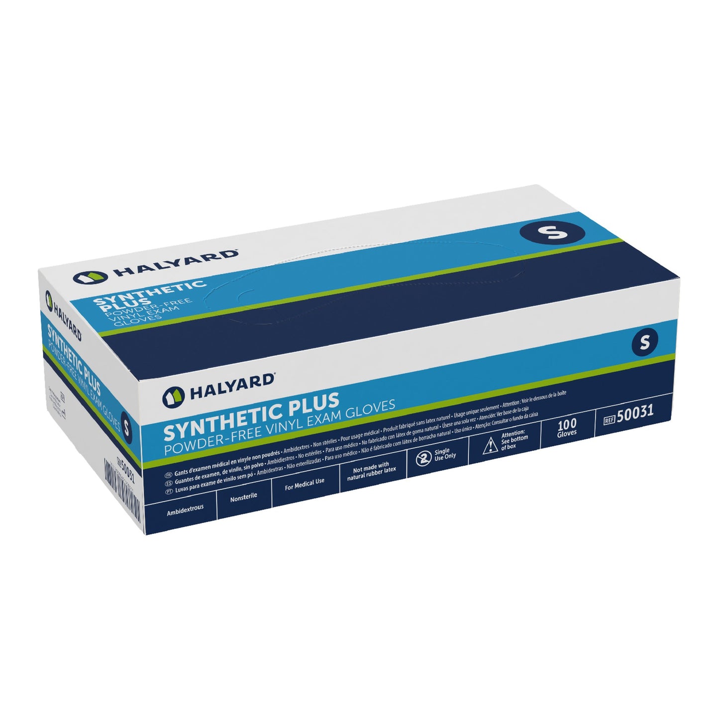 Halyard™ Vinyl Exam Glove, Small, White