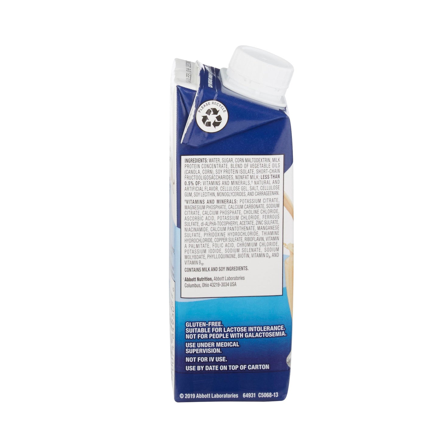 Ensure® Original Therapeutic Nutrition Shake, Vanilla, 8-ounce carton