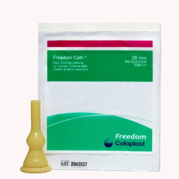 Freedom Clear® Male External Catheter, Self-Adhesive, 28mm, Medium Size