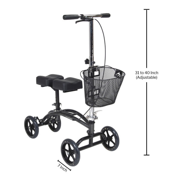 McKesson Steel Knee Walker, 31 – 40 Inch Height