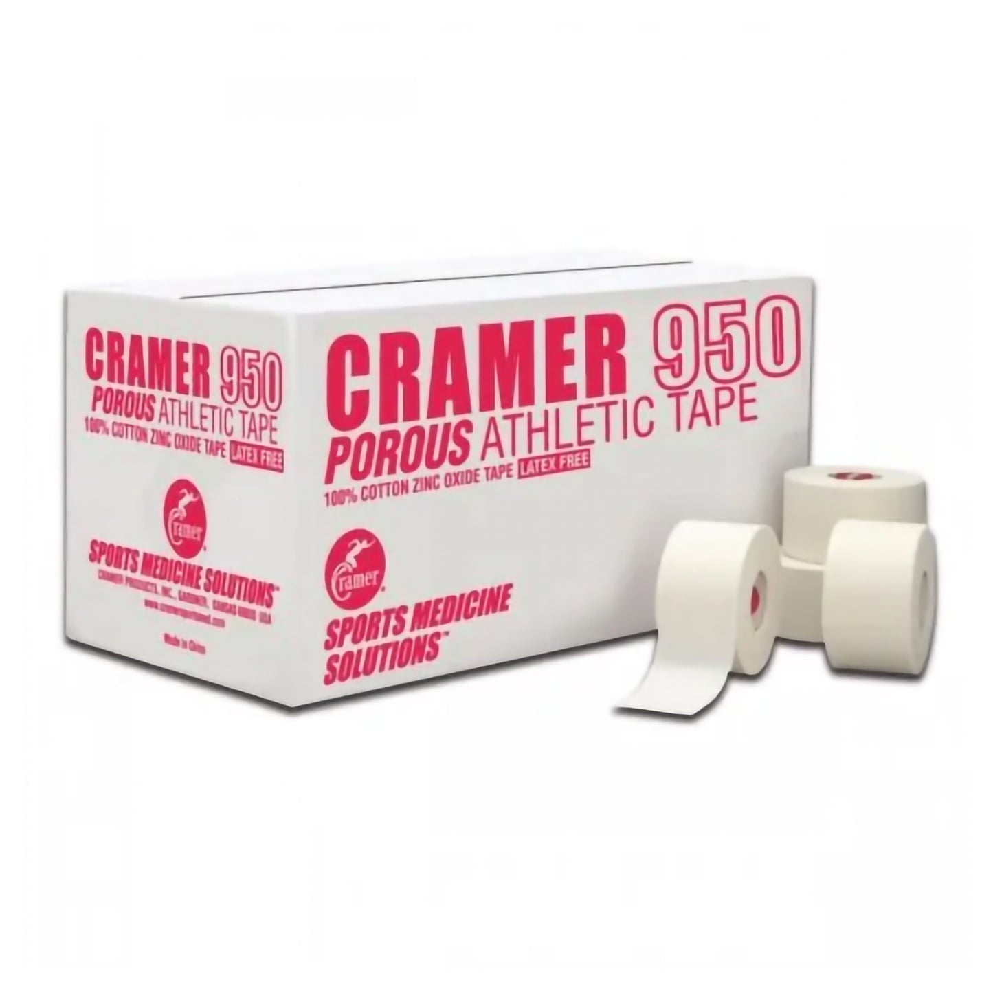 Cramer® 950 Cotton Athletic Tape, 1-1/2 Inch x 15 Yard, White
