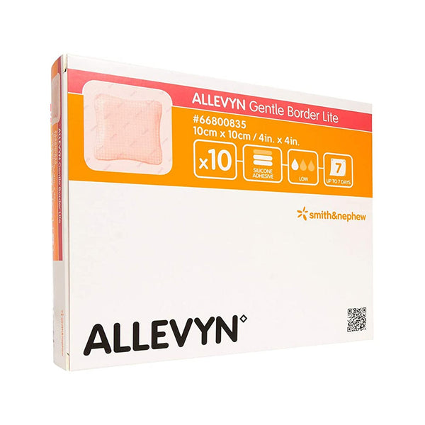 Allevyn™ Gentle Border Lite, 10 x 10 Centimeter