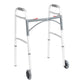 McKesson Junior Aluminum Folding Walker, 25 – 32¼ Inch Height