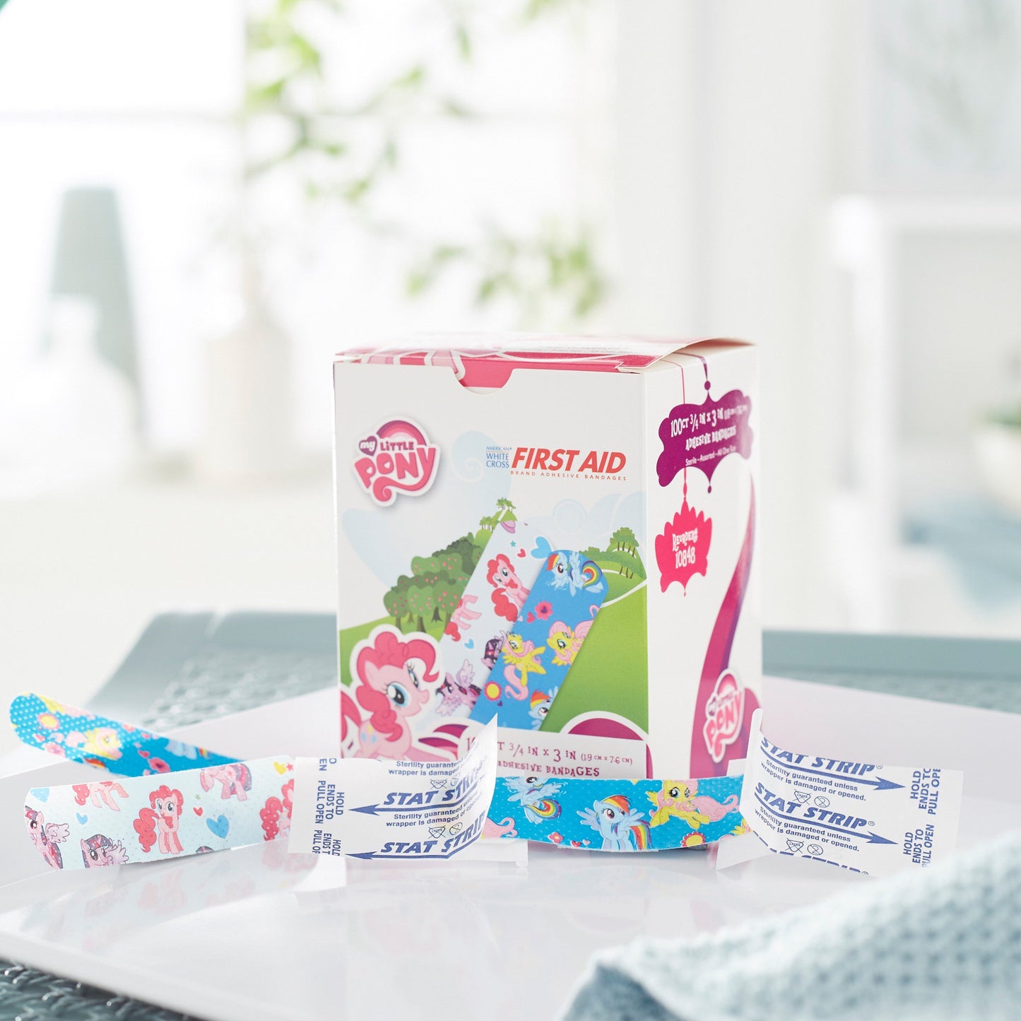 American® White Cross Stat Strip® My Little Pony Kid Design Adhesive Strip