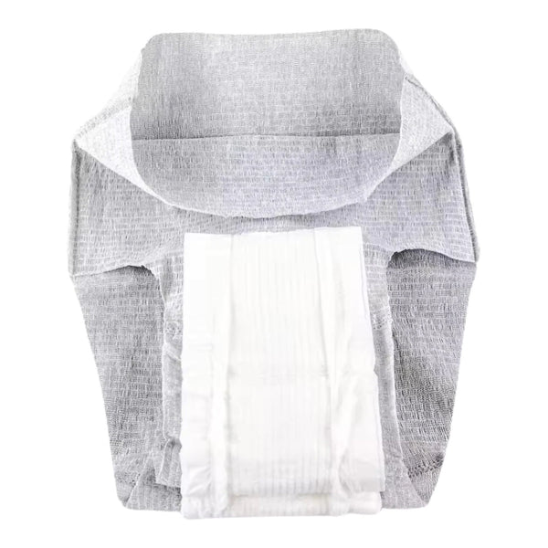 Nexwear Men's Pull-On Absorbent Underwear, Large, Gray