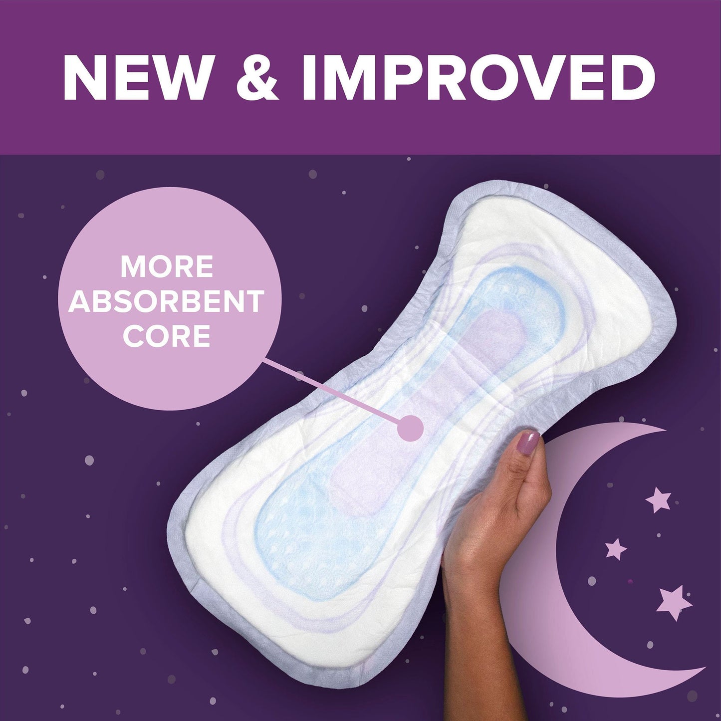 Poise® Fresh Protection™ Overnight Bladder Control Pads
