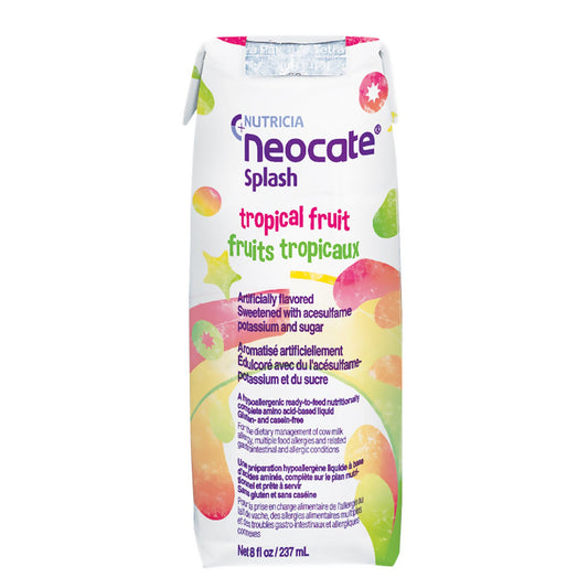 Neocate® Splash Amino Acid–based Liquid, Tropical Fruit, 8-oz carton