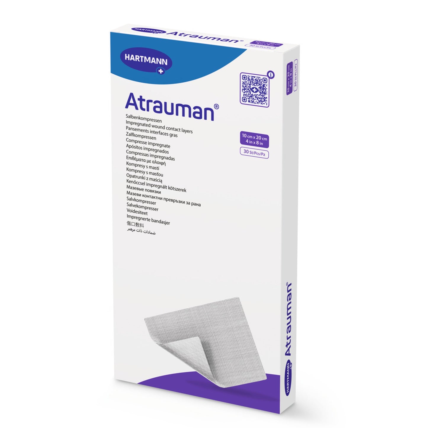 Atrauman® Impregnated Wound Contact Layer Dressing, 4 x 8 Inch