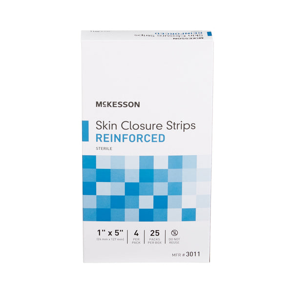 McKesson Skin Closure Reinforced Strip, 1 X 5 Inch