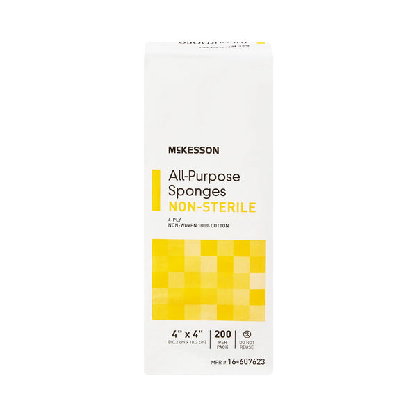 McKesson Nonwoven Sponge, 4 x 4 Inch, 4-Ply