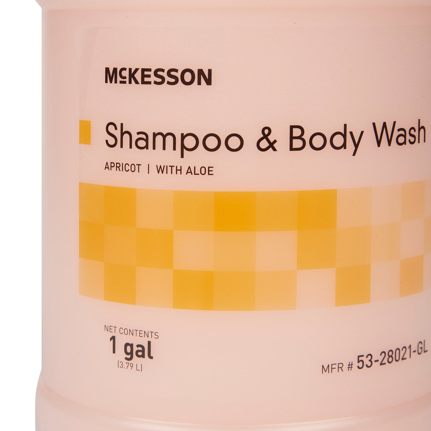 McKesson two-in-one shampoo and Body Wash, Apricot Scent, 1 Gallon Jug