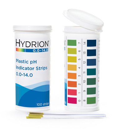 PH HYDRION 0-14 W/COLORIMETRIC CHART (100/VL)