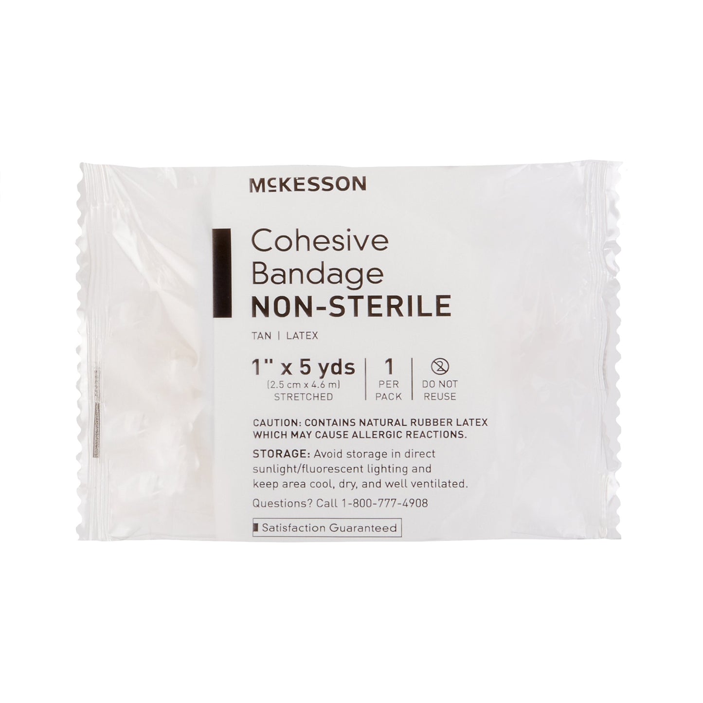 McKesson Self-adherent Closure Cohesive Bandage, 1 Inch x 5 Yard