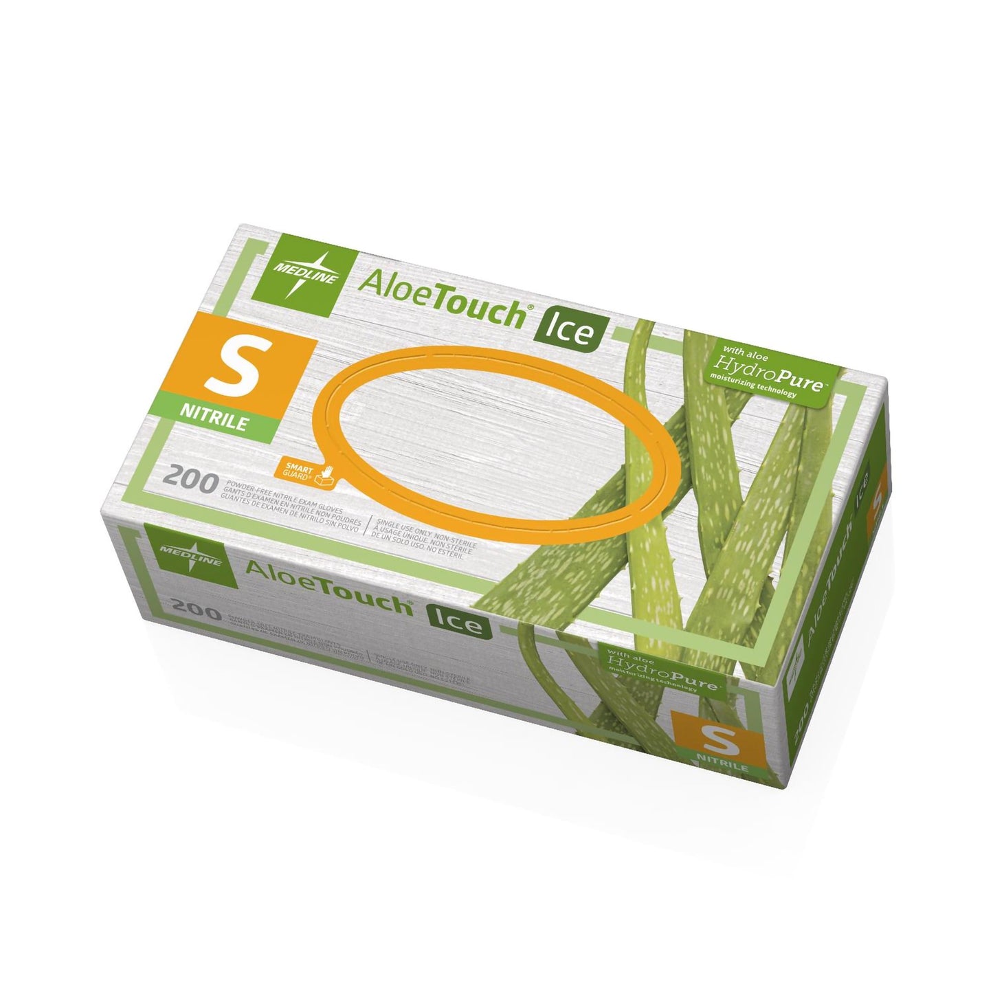 Aloetouch® Ice™ Nitrile Exam Glove, Small, Green