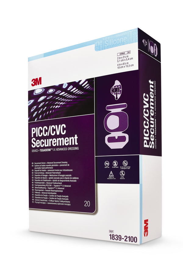 3M™ PICC/CVC Securement Device + Tegaderm™ IV Dressing, 6-1/8 x 4 Inch