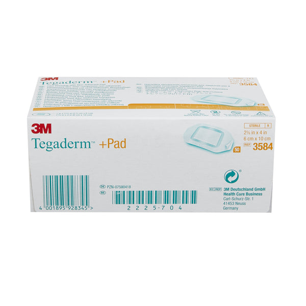 3M™ Tegaderm™ Transparent Film Dressing with Pad, 2-3/8 x 4 Inch
