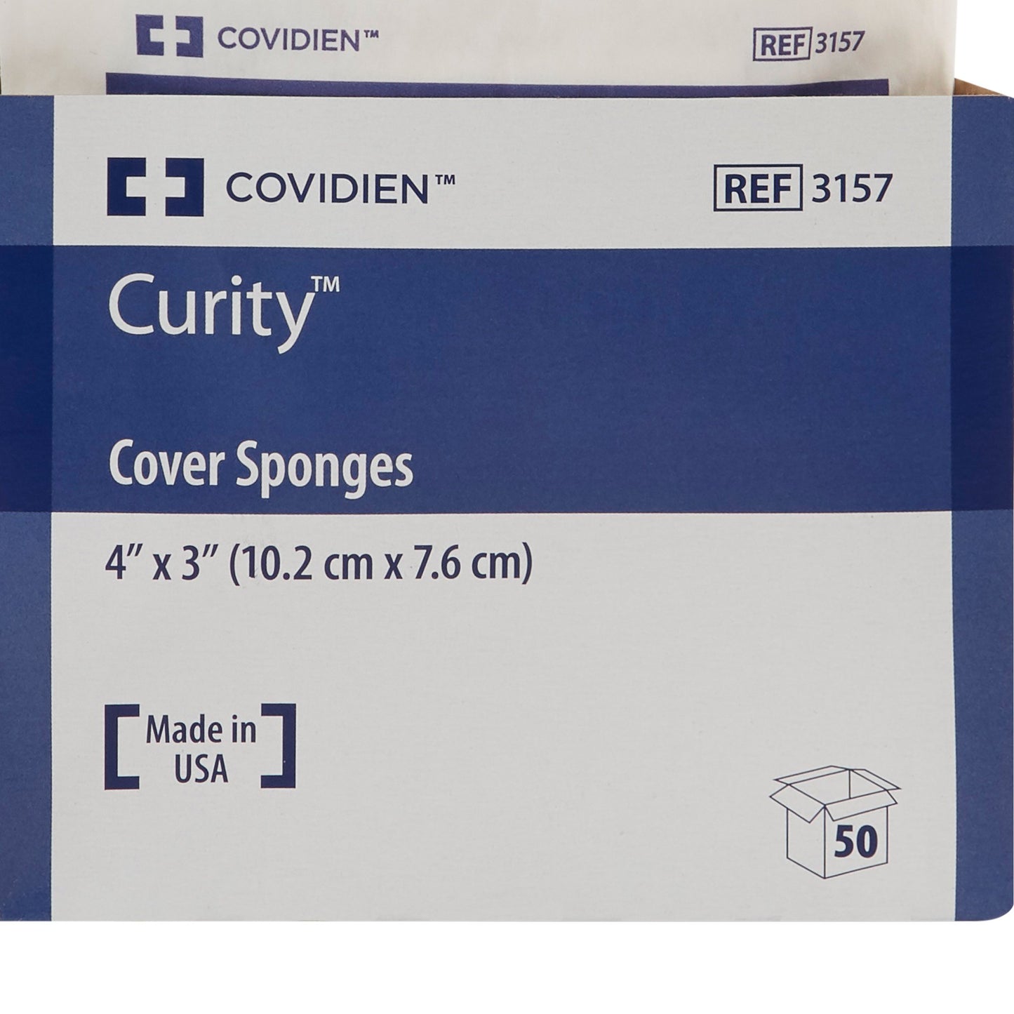 Curity™ Sterile Nonwoven Sponge, 3 x 4 Inch, 4-Ply
