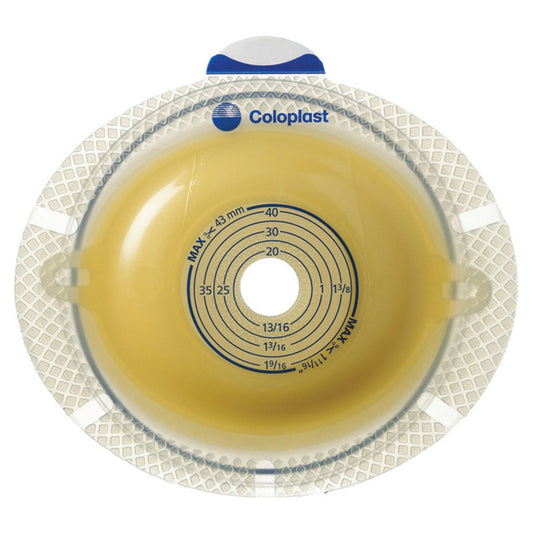 SenSura® Flex Xpro Ostomy Barrier, Trim to fit 15 – 53 mm, Yellow Match