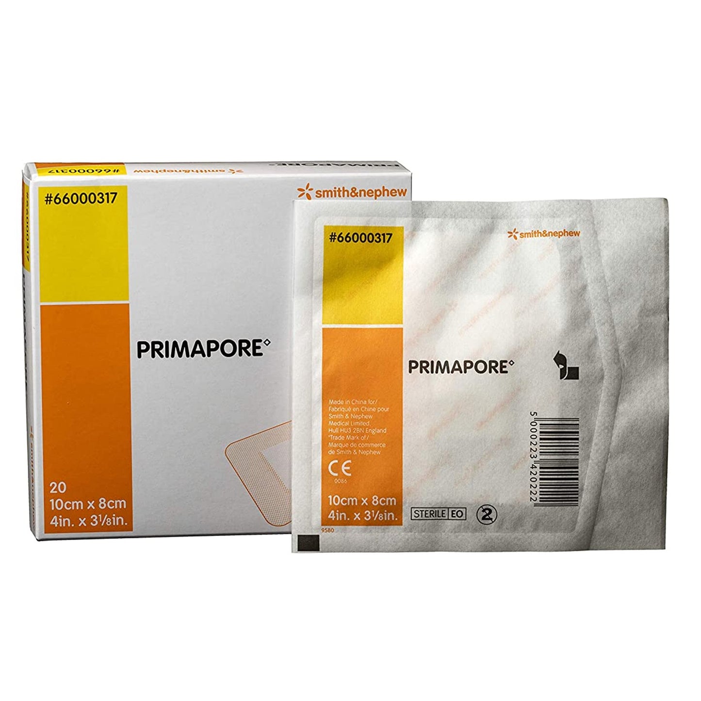 Primapore Adhesive Dressing, 8 x 10 Centimeter