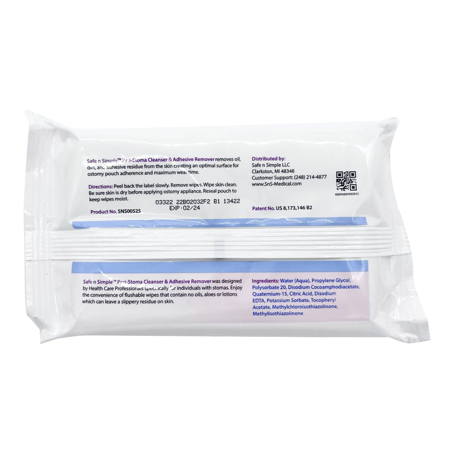Safe n Simple™ Adhesive Remover Wipes