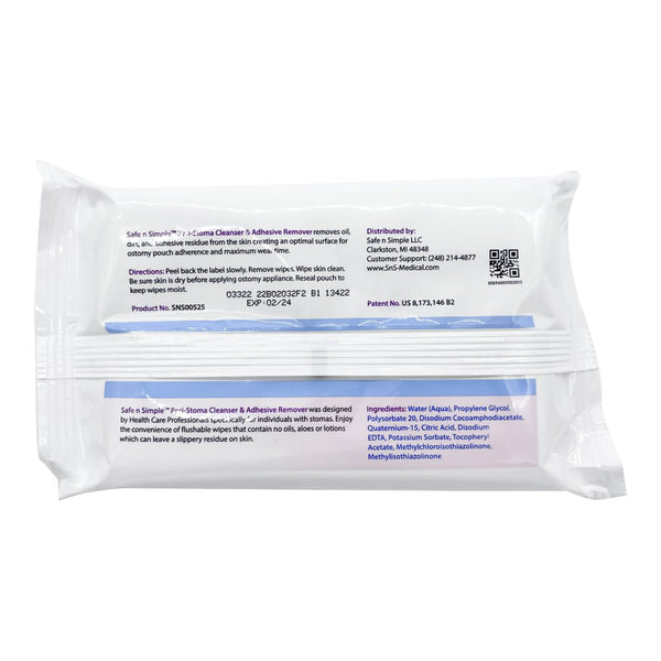 Safe n Simple™ Adhesive Remover Wipes