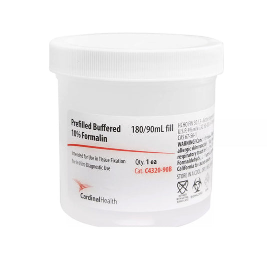 SP® Prefilled Formalin Container, 90 mL Fill in 180 mL