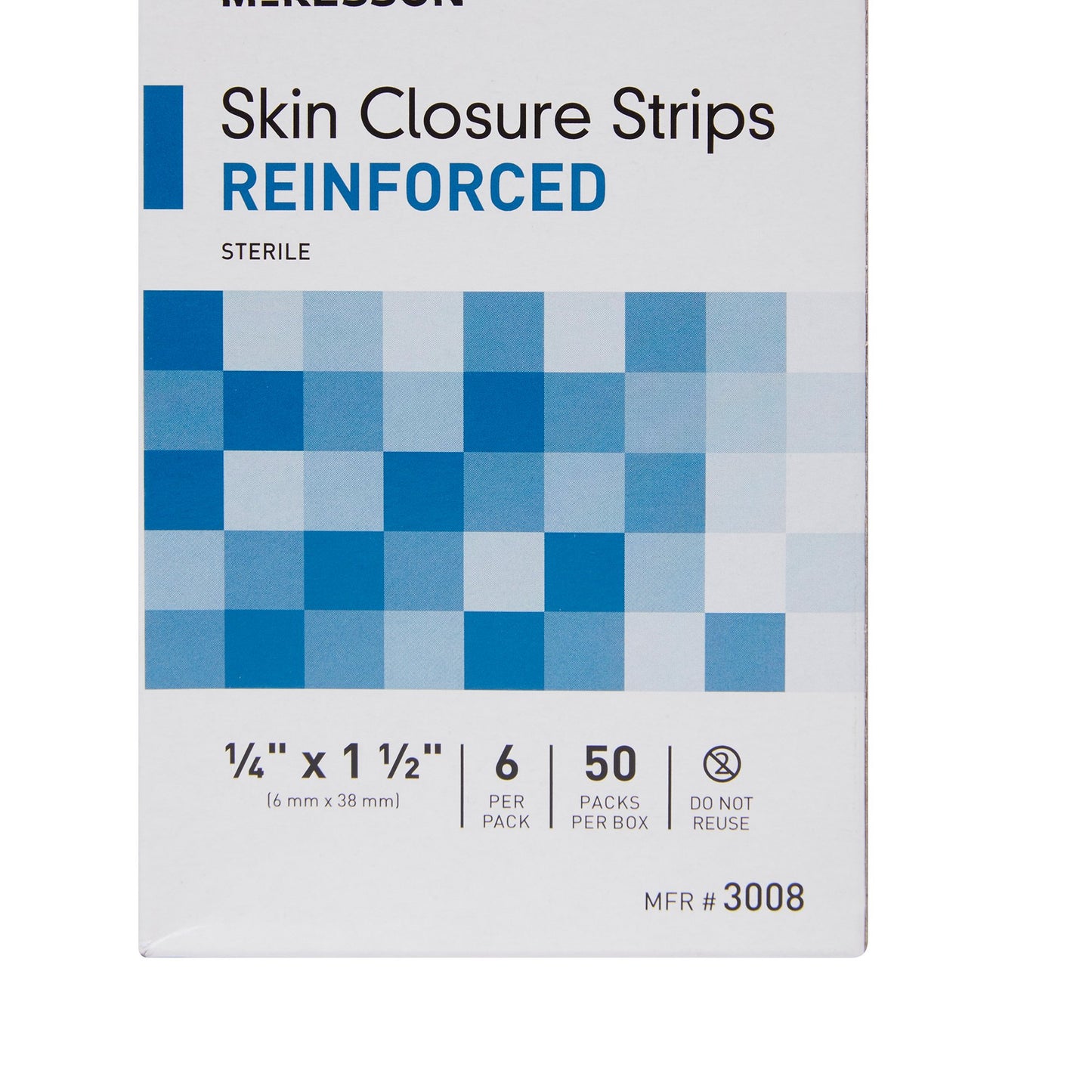 McKesson Skin Closure Reinforced Strip, ¼ X 1½ Inch