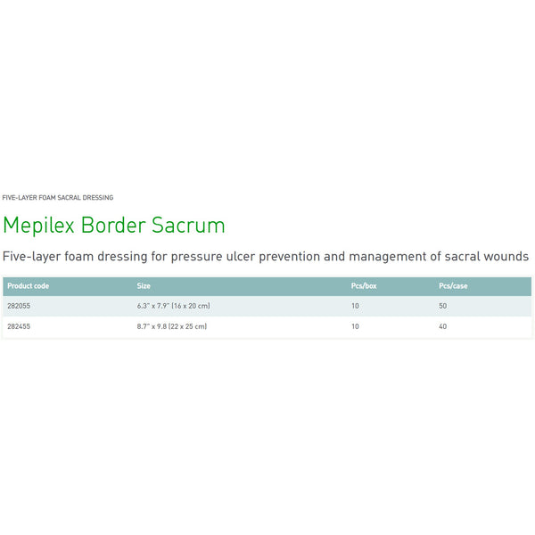 Mepilex® Border Silicone Adhesive with Border Silicone Foam Dressing, 16 x 20 cm