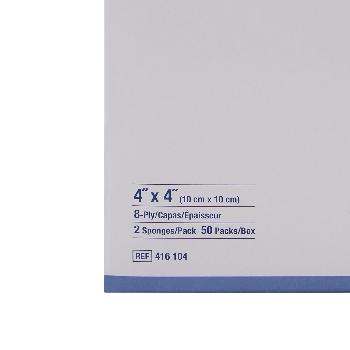 Econolux® Sterile Gauze Sponge, 4 x 4 Inch, 8-Ply