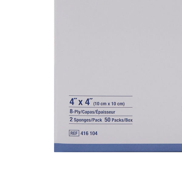 Econolux® Sterile Gauze Sponge, 4 x 4 Inch, 8-Ply