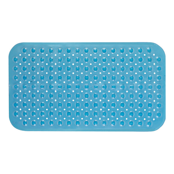 Theracare Bathtub Mat, Antifungal, Blue, 15 x 27 Inch