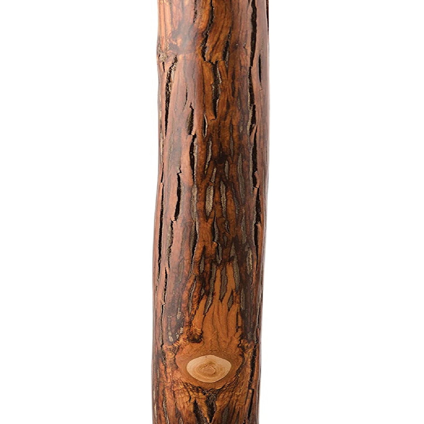 Brazos™ Exotic Leather Safari Hickory Rustic Walking Stick, 58-Inch