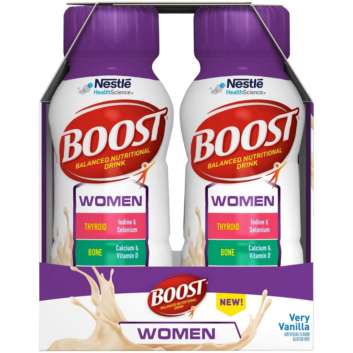 Boost® Women Vanilla Balanced Nutritional Drink, 8 oz. Bottle