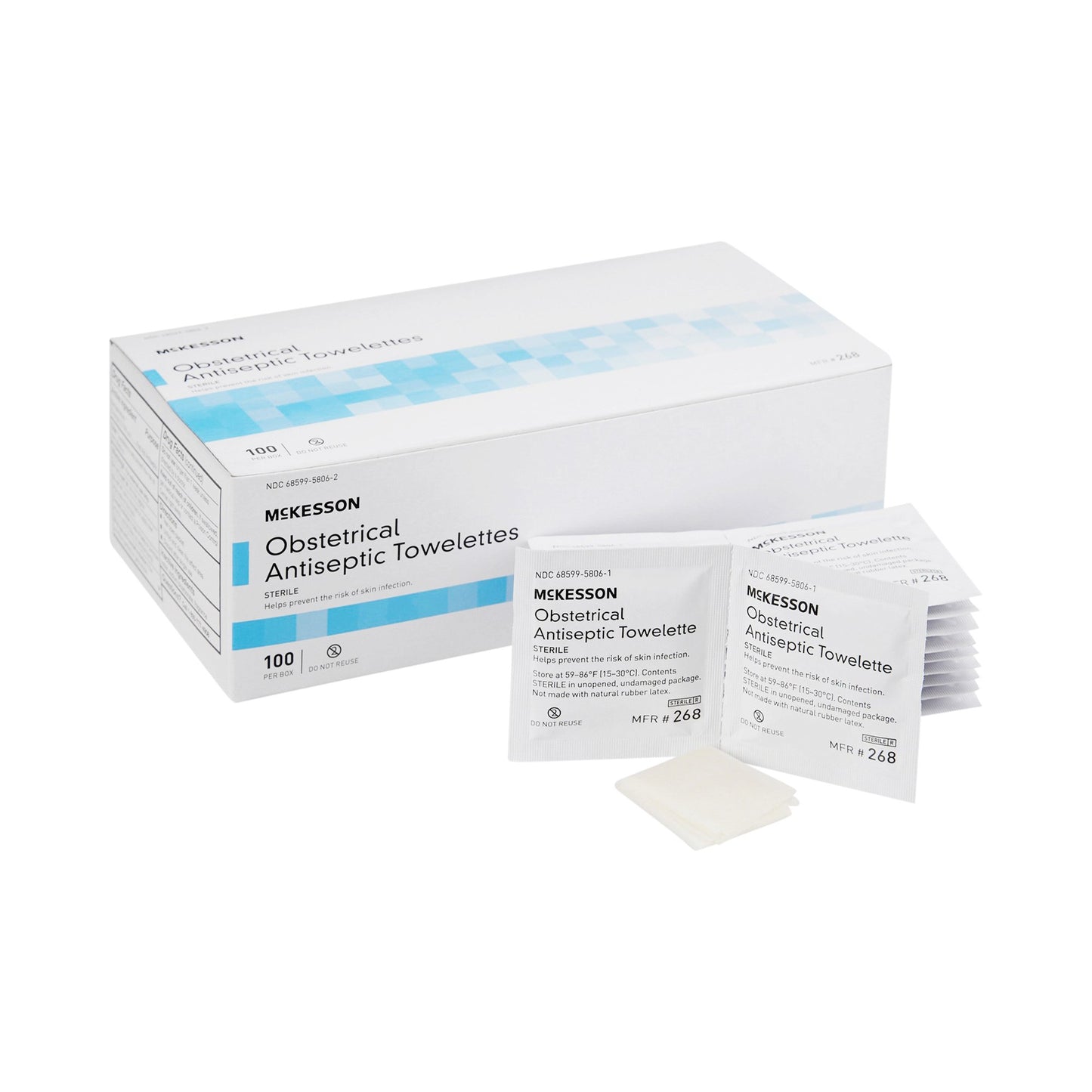 McKesson Obstetrical Antiseptic Skin Wipes