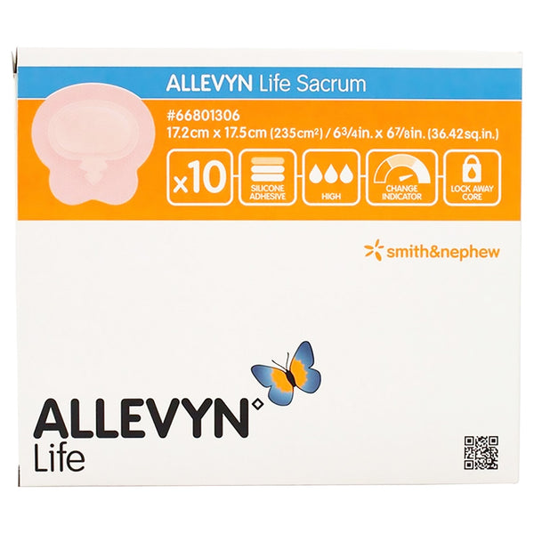 Allevyn Life Sacrum Foam Dressing, 17.2 x 17.5 Centimeters