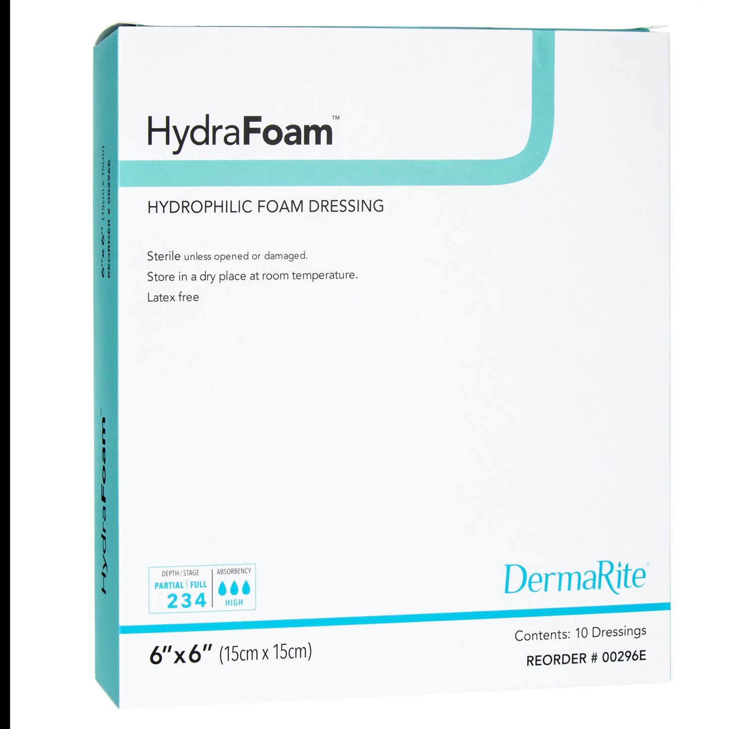 HydraFoam™ Nonadhesive Foam Dressing, 6 x 6 Inch