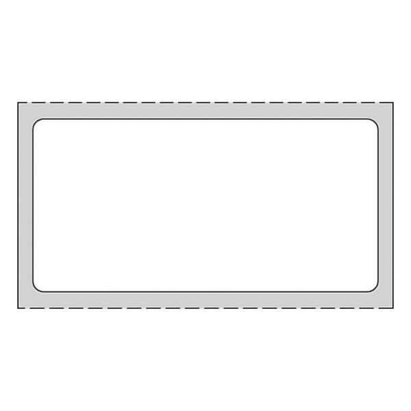 PDC® White Blank Thermal Label, 1 x 2 Inch