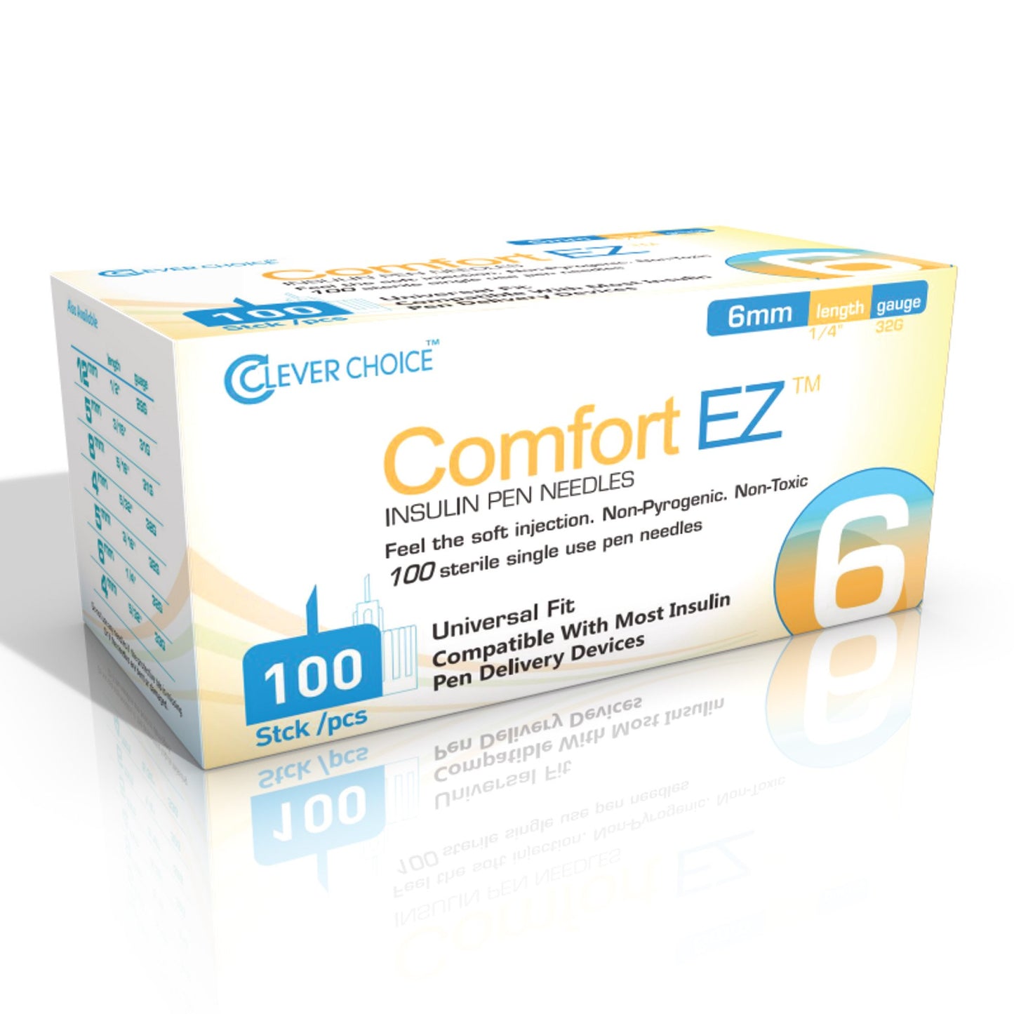 INSULIN PEN 32GX1/4" (100/BX 30BX/CS