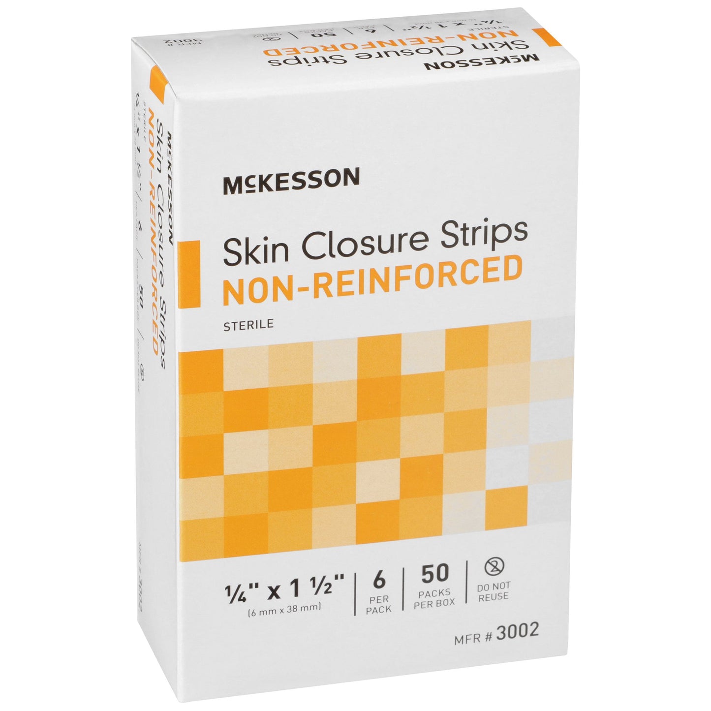 McKesson Nonreinforced Skin Closure Strip, 1/4 x 1-1/2 Inch