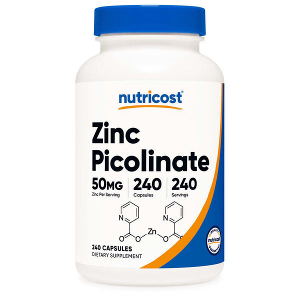 CAP ZINC PICOLINATE 50MG (240/BT 12BT/CS)