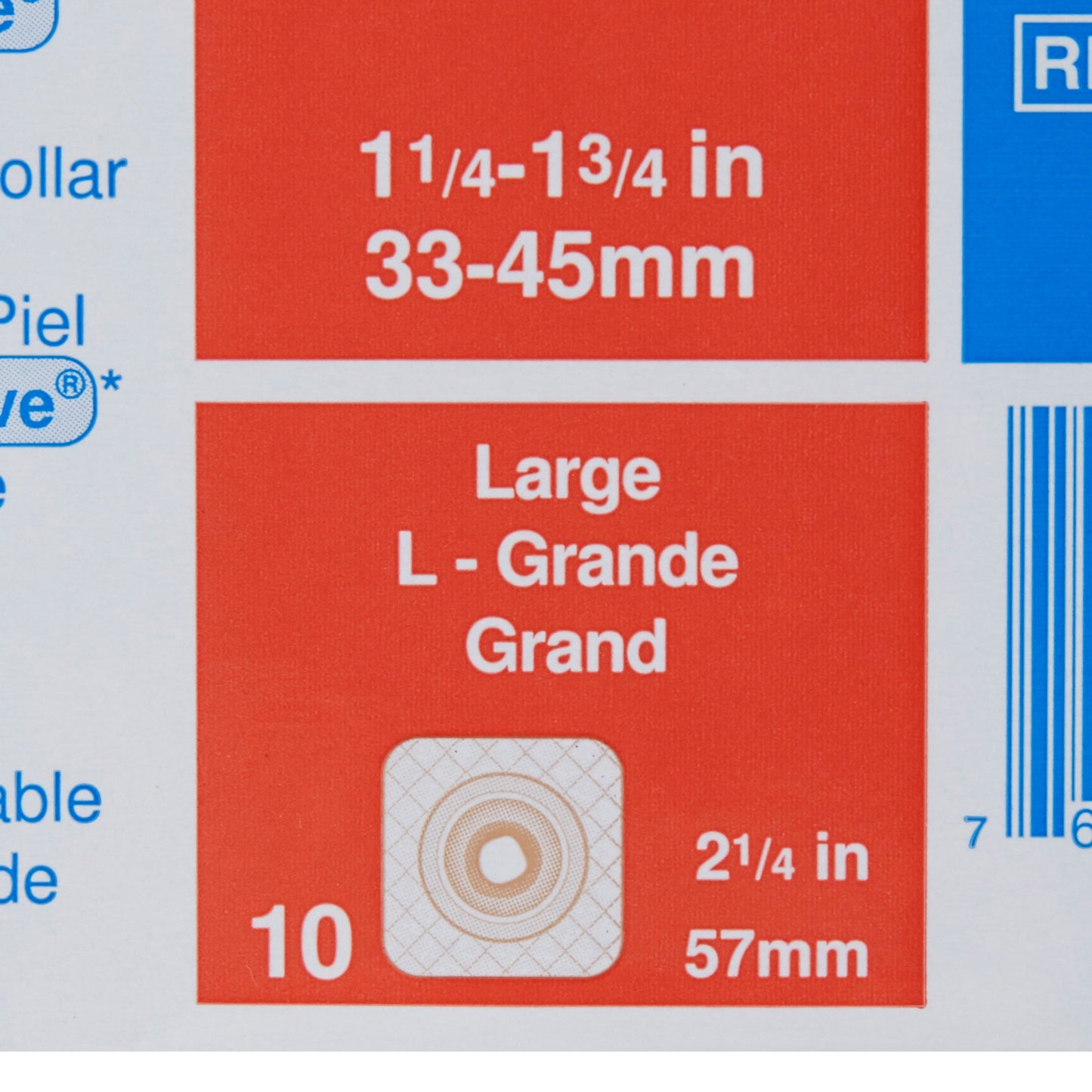 Sur-Fit Natura® Stomahesive® Ostomy Barrier With 1¼-1¾ Inch Stoma Opening