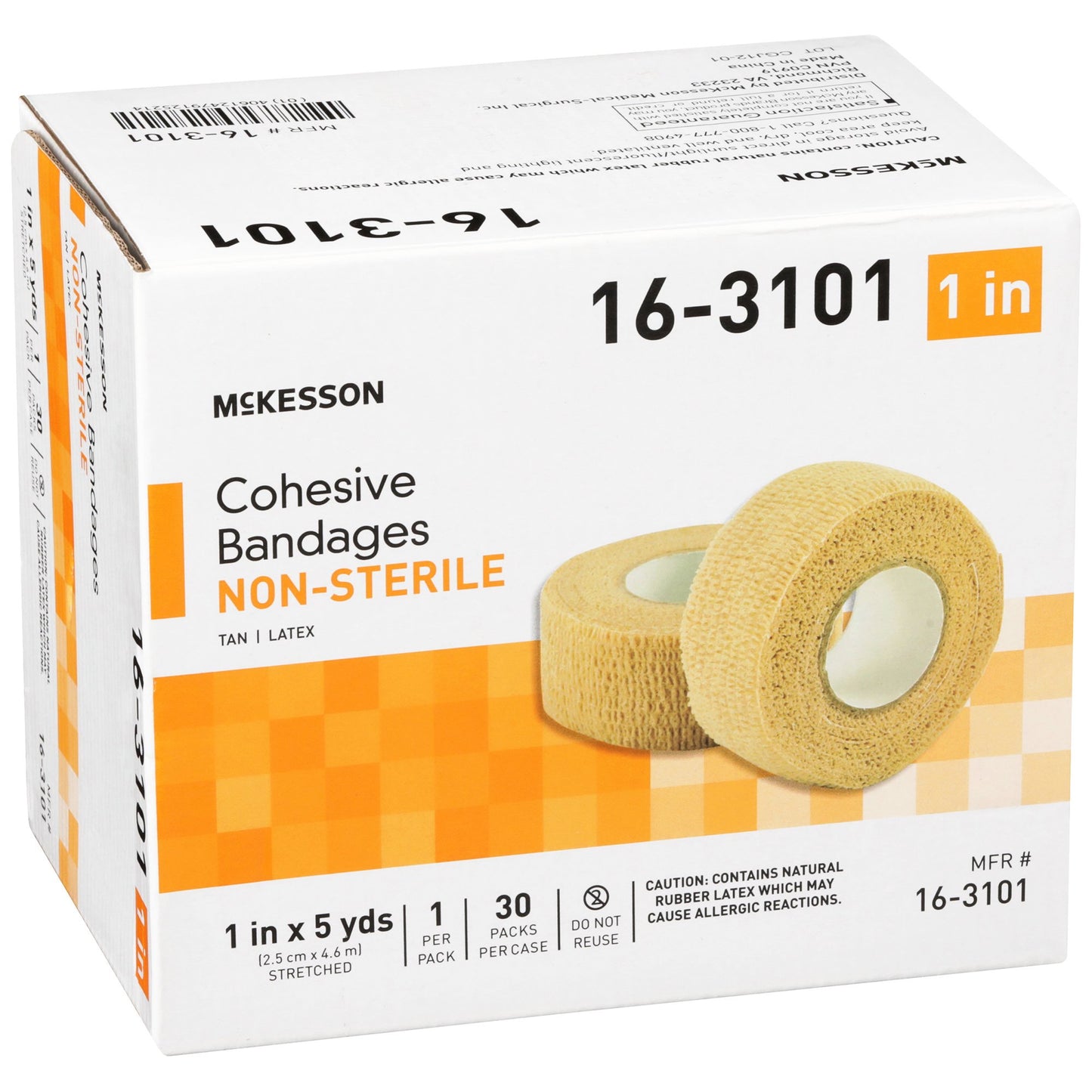 McKesson Self-adherent Closure Cohesive Bandage, 1 Inch x 5 Yard