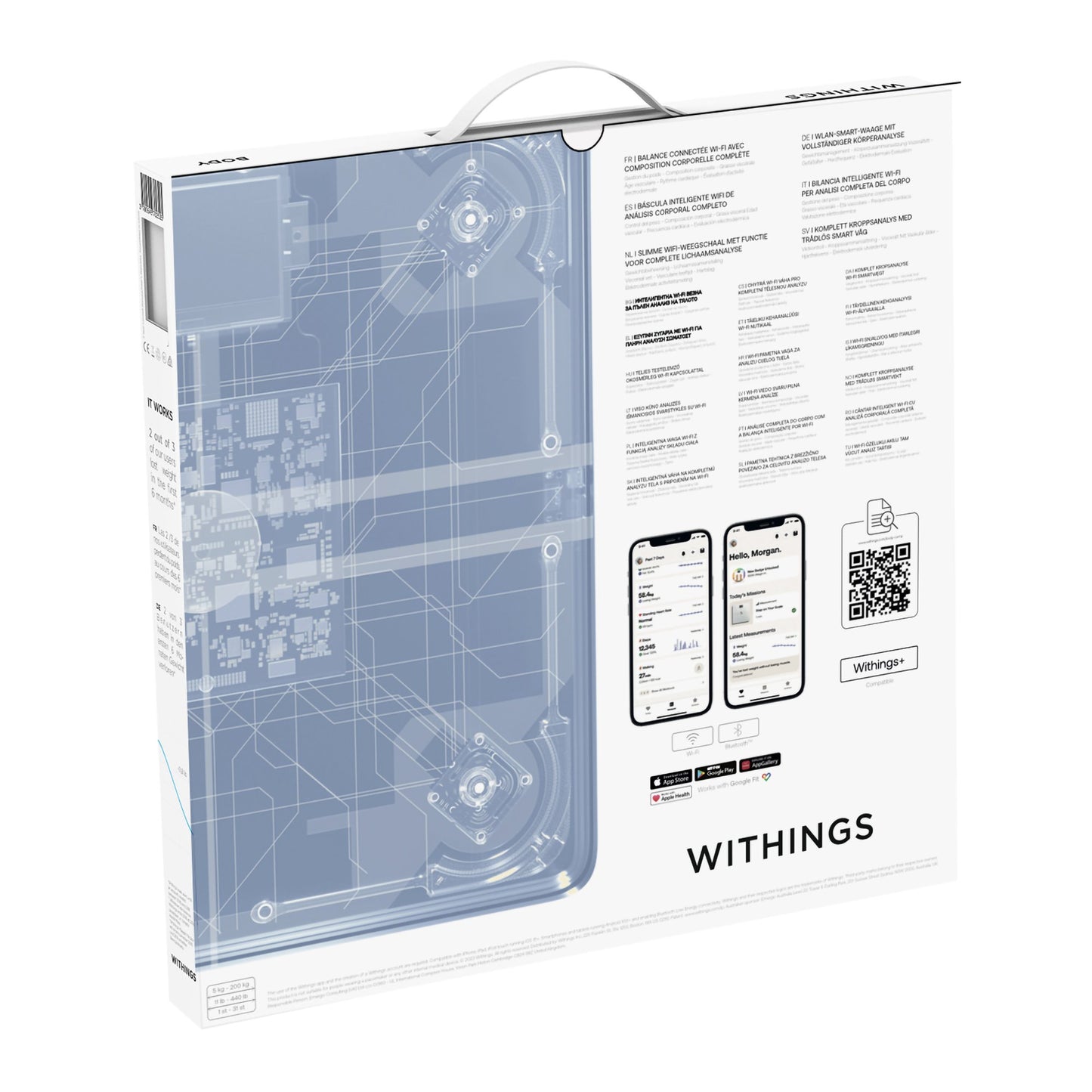 Withings Body Comp Wifi Smart Scale, Black
