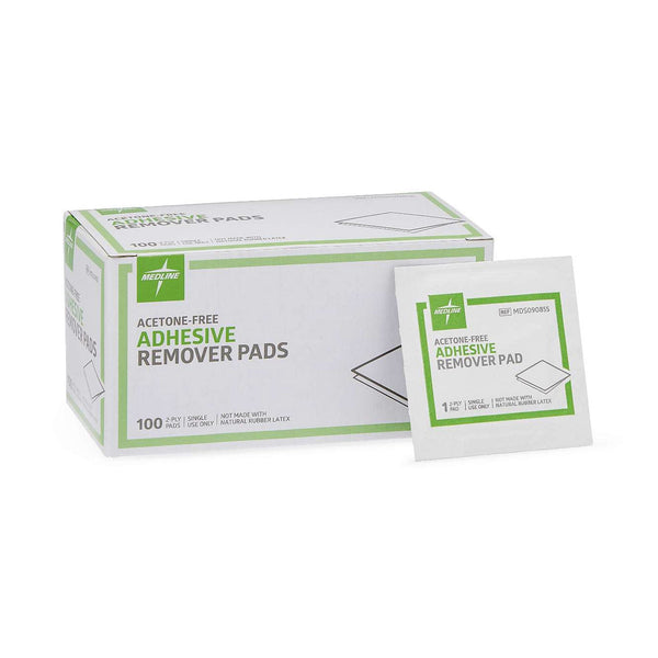 Medline® Adhesive Remover, 1¼ x 1½ Inch Wipe